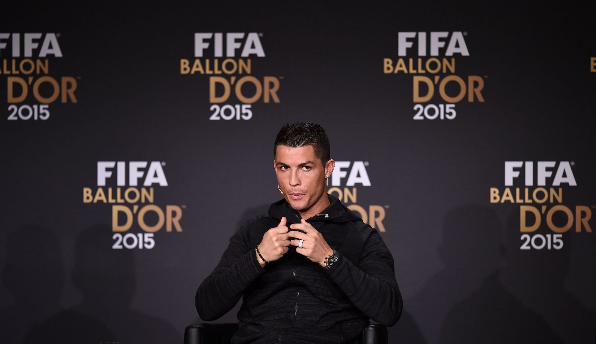 Cristiano Ronaldo narrowly missed out on a hat-trick of Ballon d'Or awards in 2015.